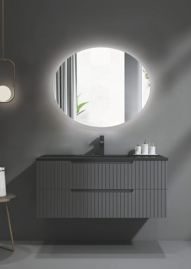 espelho led oval