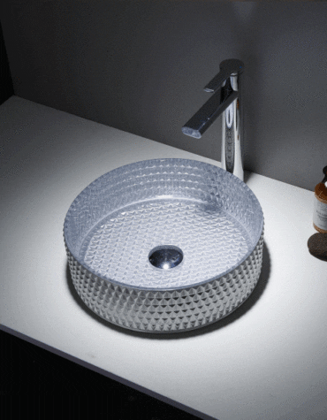 Lavatório de pousar vidro Turin