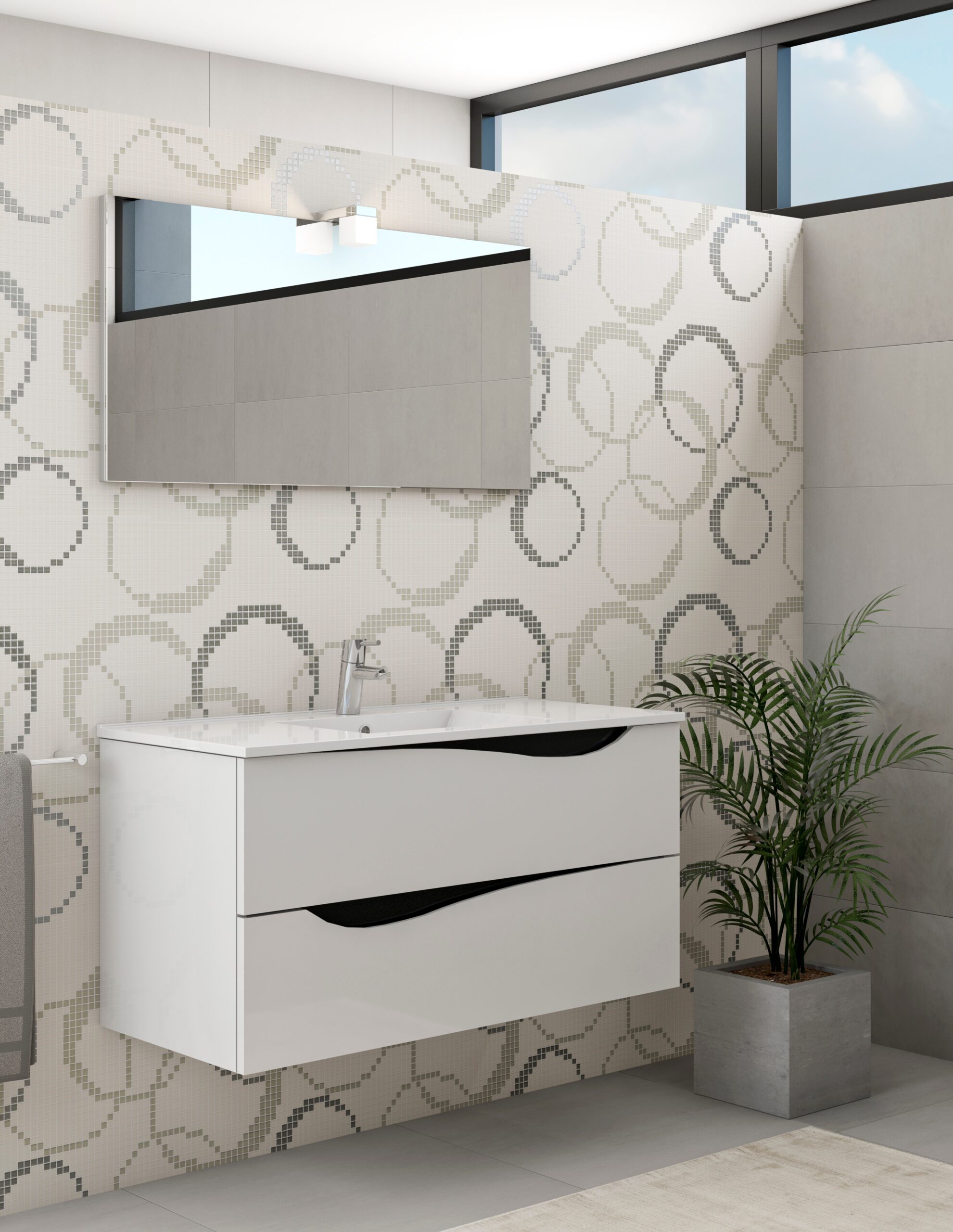 Móvel de casa de banho geométrico Royal 2 Móvel de casa de banho geométrico Royal - Image 2