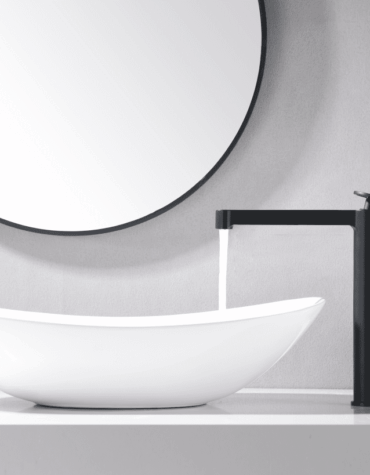 Torneira de lavatório Olimpo Alta design com manípulo circular – modelo premium para casa de banho