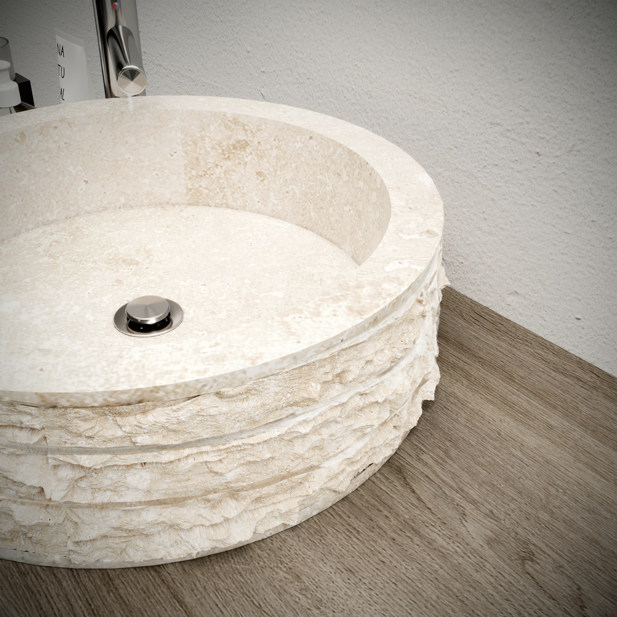 Lavatório de pousar pedra natural Capri 2 Lavatório de pousar pedra natural Capri - Image 2