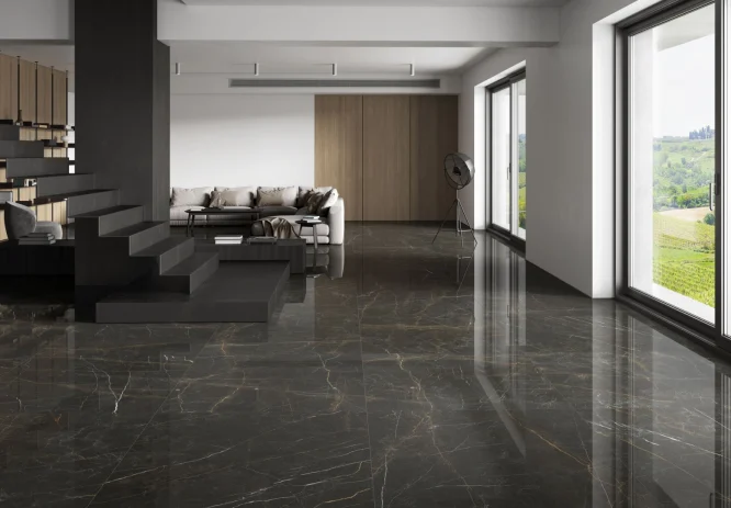Pavimento cerâmico Gold Nero 120x120 - Image 2