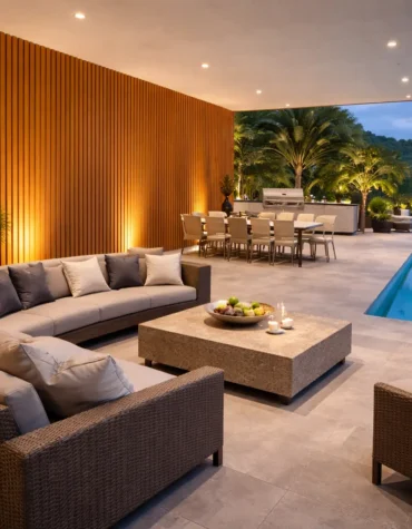 Ripado exterior Caramelo e Preto 21,9x290