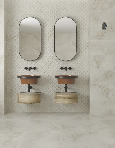 Pavimento cer&acirc;mico Omega Greige Rocersa 60x120