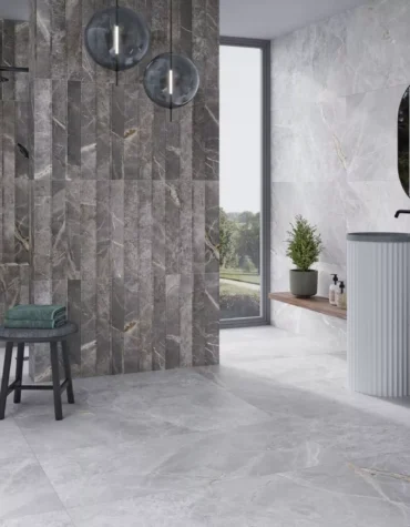 Pavimento cerâmico Marmi Gris 60x120