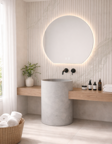 Espelho Led Trit&atilde;o para Casa de Banho