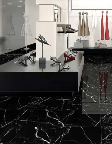 Pavimento cer&acirc;mico Furry Black 60x120