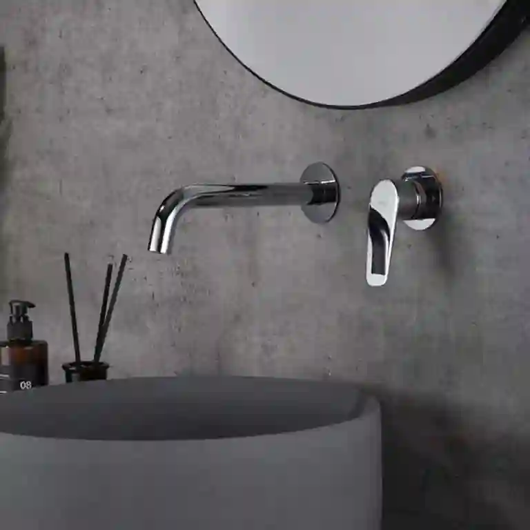 Torneira de Lavatório Encastrada de Parede Bélgica 1 Torneira de Lavatório Encastrada de Parede Bélgica