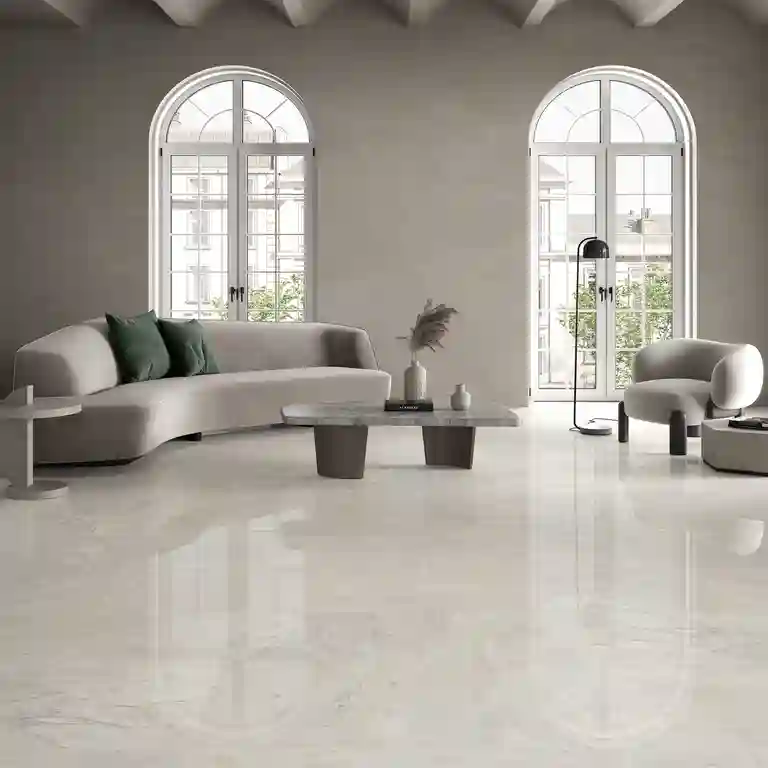 Pavimento cerâmico Crema Delicato polido 1 Pavimento cerâmico Crema Delicato polido