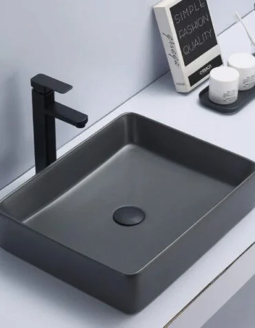 Lavatório de pousar mate antracite Memphis