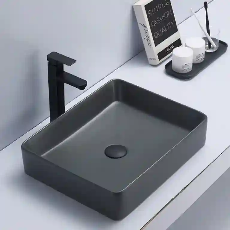 Lavatório de pousar mate antracite Memphis