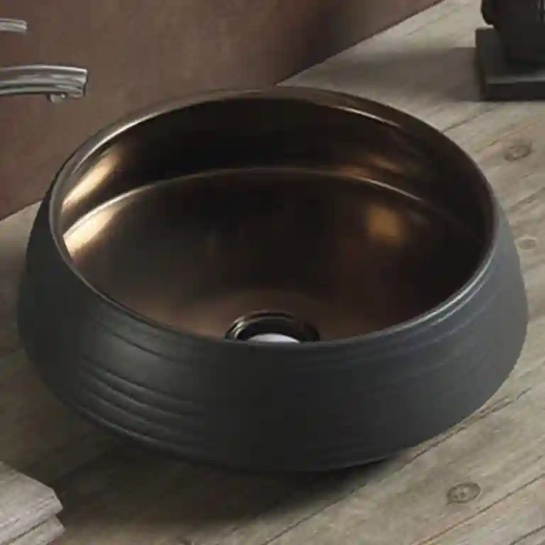 Lavatório de pousar Sacramento Preto Bronze