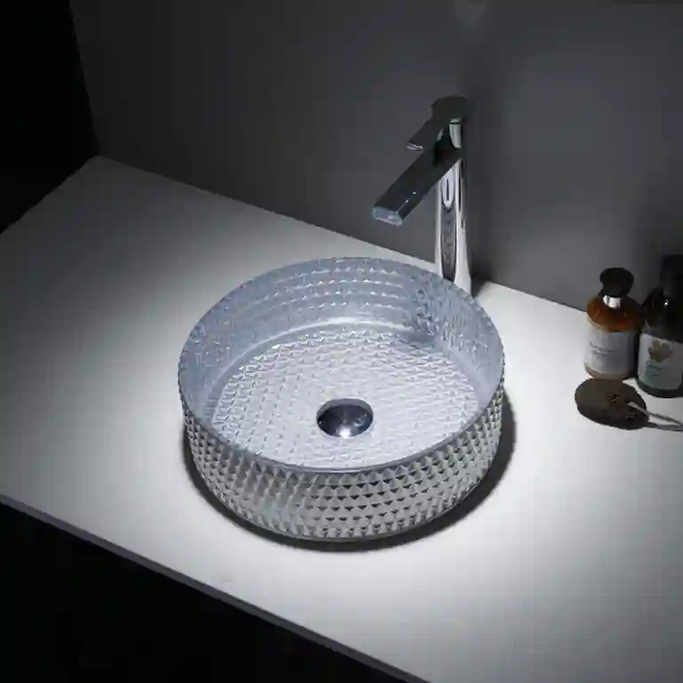 Lavatório de pousar vidro Turin 1 Lavatório de pousar vidro Turin