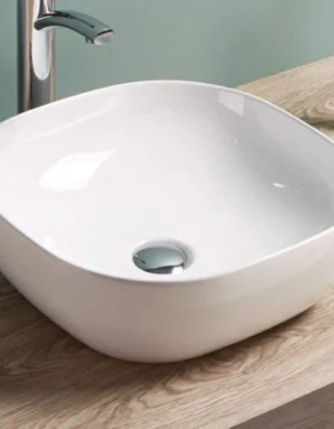 Lavatório de bancada branco Charlotte