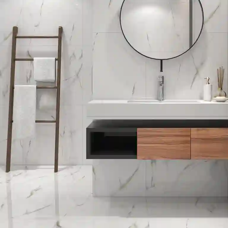 Pavimento cerâmico Statuario Stream 80x80 1 pavimento ceramico