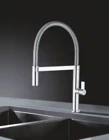 Torneira de cozinha extensível Laos Imex com design flexível estilo profissional