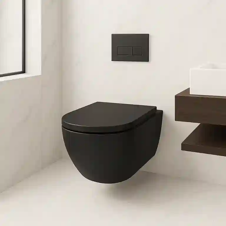 Sanita suspensa preto mate Juca 1 Sanita suspensa preto mate Juca