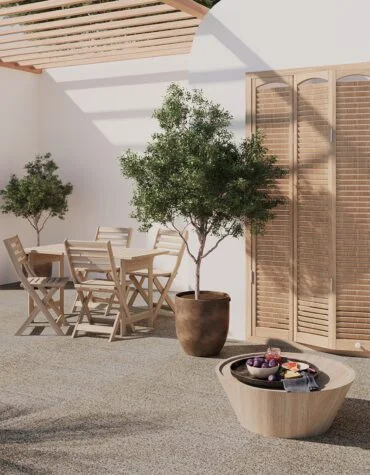 Pavimento cerâmico pedra bujardada