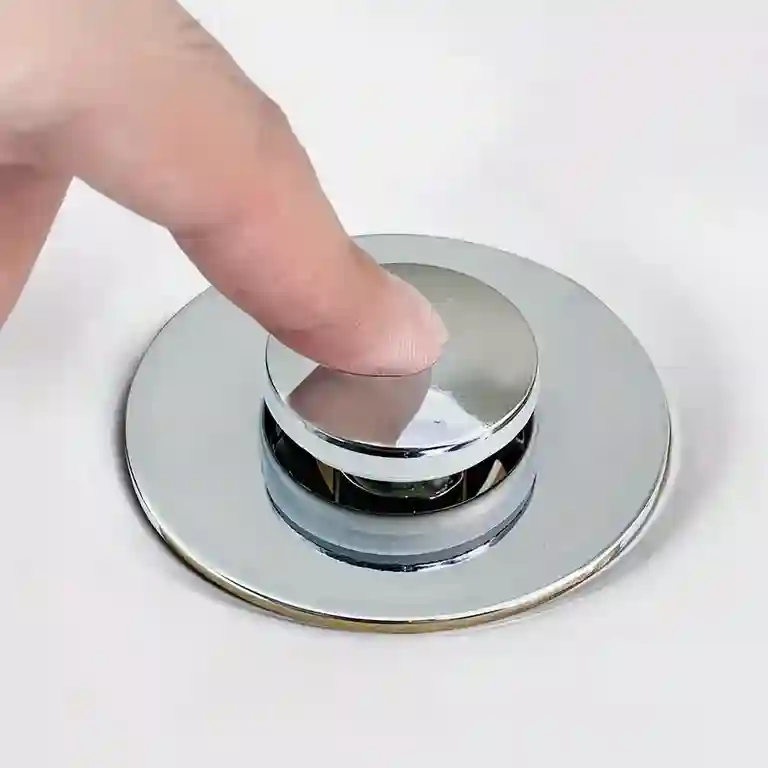Valvula Click Clack Essence redonda 1 válvula click clack Essence para lavatório moderno