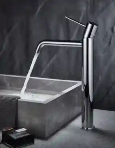 Torneira de lavatório alta redonda Monza