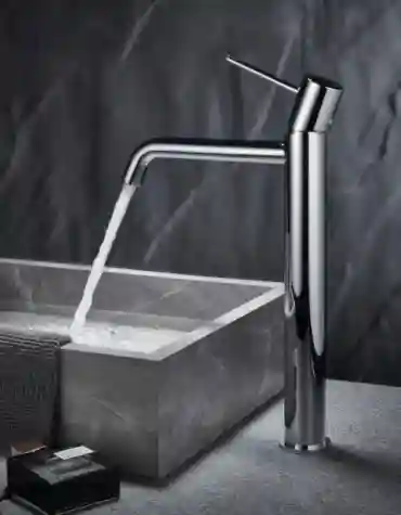 Torneira de lavatório alta redonda Monza