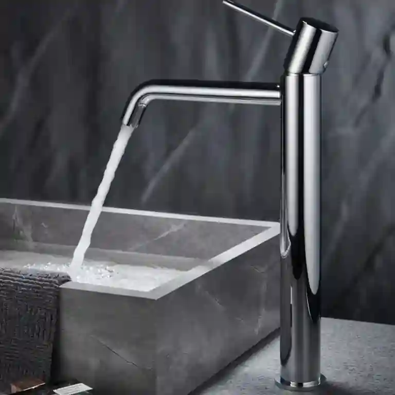 Torneira de lavatório alta redonda Monza 1 Torneira de lavatório alta redonda Monza