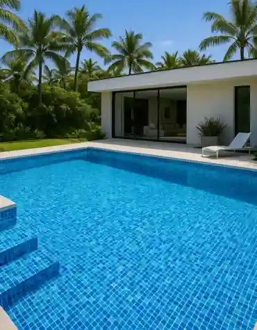 Pastilha cerâmica Azul Mistura