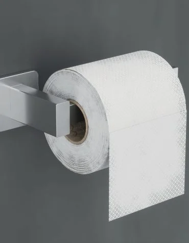 Suporte para papel higiénico Technic com design moderno e fixação segura