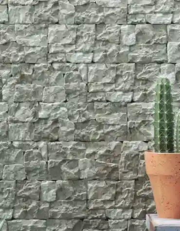 Revestimento cerâmico imitação pedra Kerala com acabamento efeito pedra natural em tons rústicos