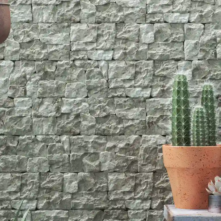 Revestimento cerâmico imitação pedra Kerala com acabamento efeito pedra natural em tons rústicos