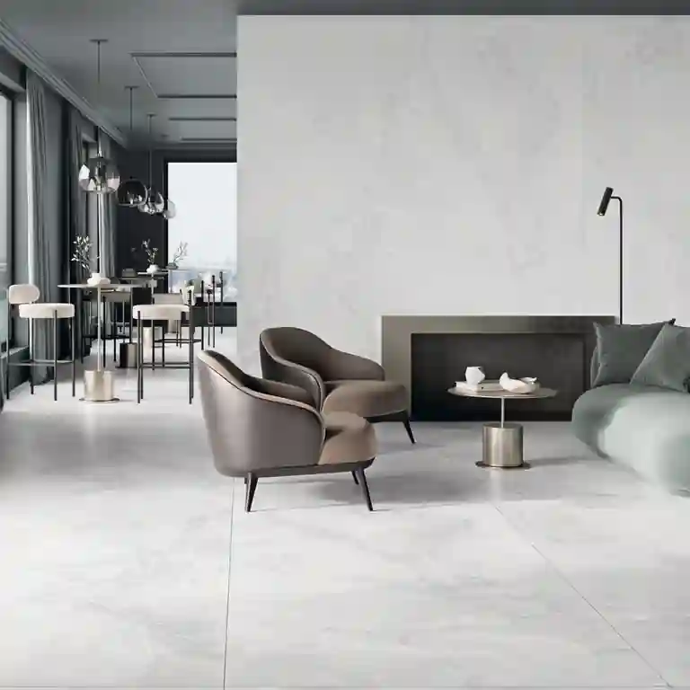 Pavimento Lâmina Bibury White mate 120x280