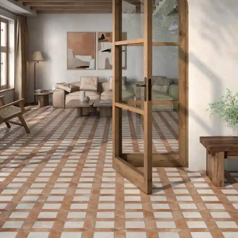 Pavimento cerâmico com padrão Arenta 40x60 1 Pavimento cerâmico com padrão