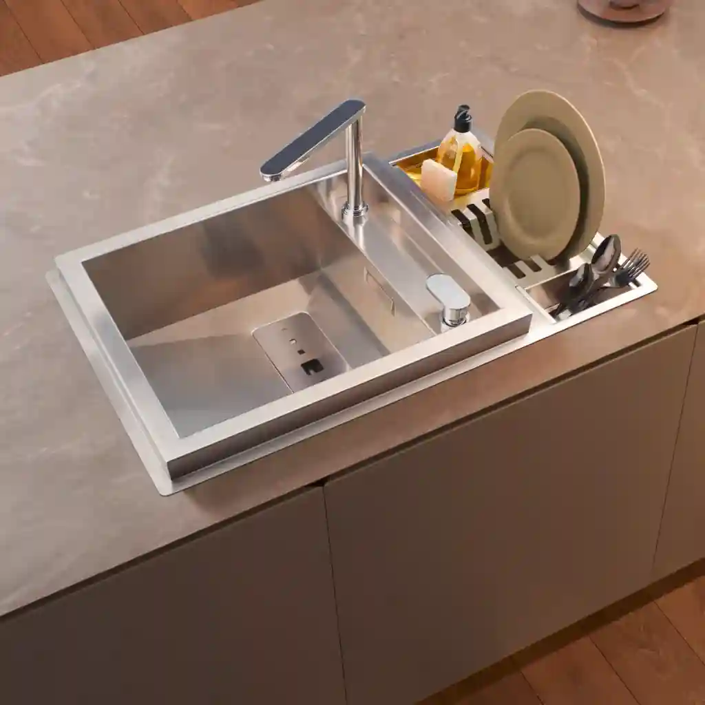 Lava-louça com escorredouro Invictus Rodi