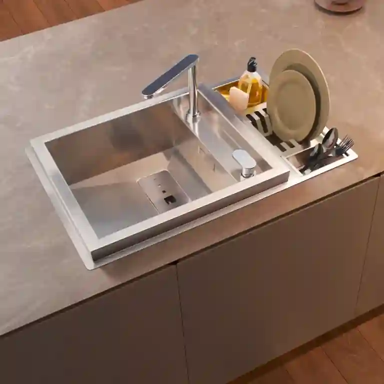 Lava-louça com escorredouro Invictus Rodi