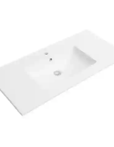 Lavatório cerâmico de encastre 1 pio