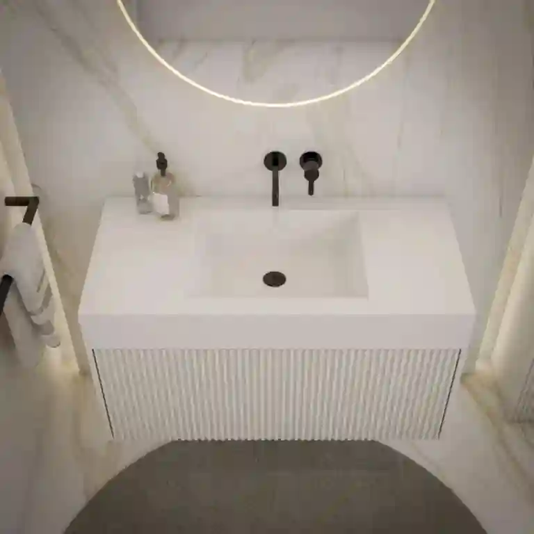 Bancada carga mineral Misy 12cm 1 cuba