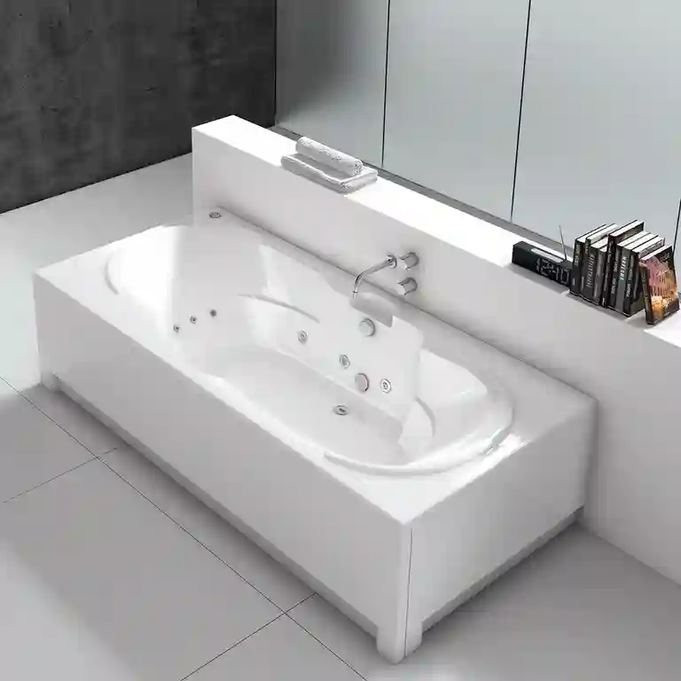 Banheira Clássica Duo ASD 1 banheira Clássica Duo ASD branca com design moderno e espaço duplo